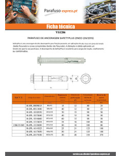 Parafuso (vendido com porca) Fixações com Porca colar 12X100 M10 Aço zinco branco 2