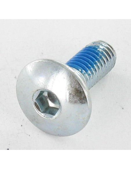 PARAFUSO cabeça de cogumelo M6X16 chave de 4 Aço zinco branco Freio roscado