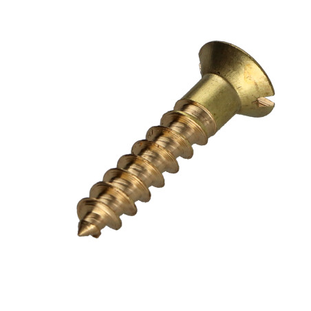 Parafuso de madeira Bronze cabeça fresada sulcada 3,5 x 12