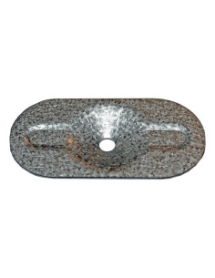 Rondela OVAL Fixação ISOLANTE 82X405,5X1 Aço zinco branco