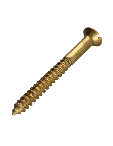 Parafuso de madeira Bronze cabeça fresada sulcada 5X80