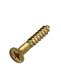 Parafuso de madeira Bronze cabeça fresada Pozi PZ6 5X30