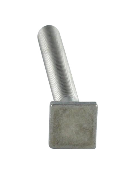 Parafuso de metais cabeça quadrada M6X20 10X10X2 Aço zinco branco