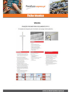 Fixação Fischer para ISOLANTE FIF-S8/200 - Parafuso Express 2