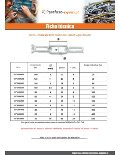 M Corrente direita com elos longos 3,5 mm (venda ao metro) Aço zinco branco 2