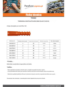 Bucha POLIETILENO BATER R 10X48 sem colar - Parafuso Express 2