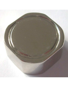 Fixação espelho Bronze niquelado e flange 22X22