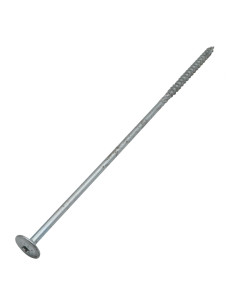 Parafuso de madeira aglomerado cabeça disco TORX T40 8X300 corrosão Aço zinco branco