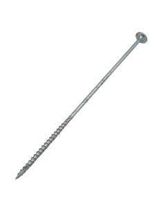 Parafuso de madeira aglomerado cabeça disco TORX T40 8X300 corrosão Aço zinco branco 2