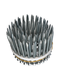 Vendido em rolos de 100 Parafuso de madeira aglomerado cabeça fresada dentado 5X80 roscado sobre 60 TORX T20 cut 2