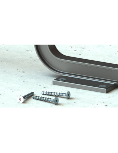 Parafuso de betão cabeça fresada TORX 5X60 Aço zinco branco 2