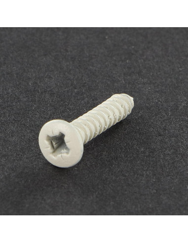 Parafuso de chapa cabeça fresada de panela Pozi 2,9X16 Aço zinco branco lacado a branco R9003