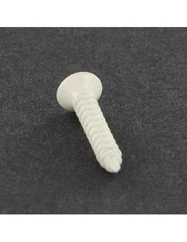 Parafuso de chapa cabeça fresada de panela Pozi 2,9X16 Aço zinco branco lacado a branco R9003