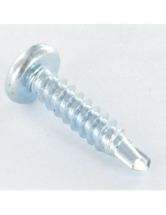 Autoperfurante cabeça cilíndrica panela 6,3X25 TORX T30 Aço zinco branco RAL9016 branco de sinalização 2