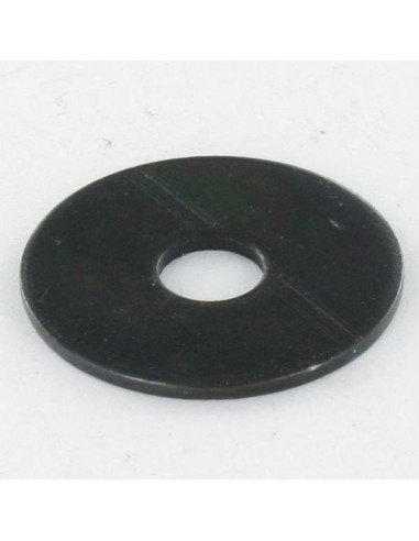 Rondela liso M10X36X2 LL Aço zinco preto - Parafuso Express
