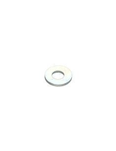 Rondela liso 4X10X1 Aço zinco branco - Parafuso Express