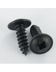 Parafuso de chapa cabeça de cogumelo Pozi 3,5 x 9,5 Aço zinco preto