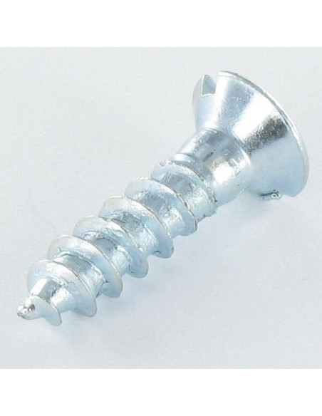 Parafuso de madeira cabeça fresada sulcada 3,5 x 12 Aço zinco branco