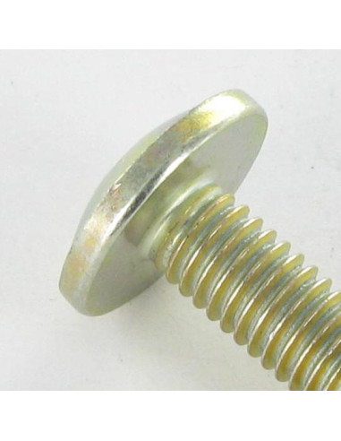 PARAFUSO cabeça de cogumelo Pozi M6X24 diâmetro da cabeça 14,5 Dicromato