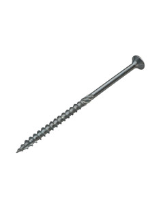 Parafuso de madeira aglomerado cabeça fresada TORX T30 6X100 roscado sobre 60 Aço zinco branco 2