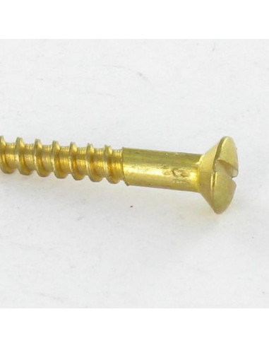 Parafuso de madeira Bronze cabeça fresada de panela sulcada 6X70
