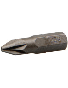 Ponteira Qualidade industrial 1/4" C6.3 Pozi PZ6 comprimento 25