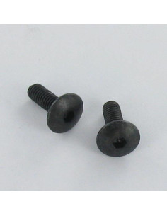 PARAFUSO cabeça de cogumelo chave de 4 M6X25 dentado ABAIXO cabeça Classe 8.8 Aço zinco preto