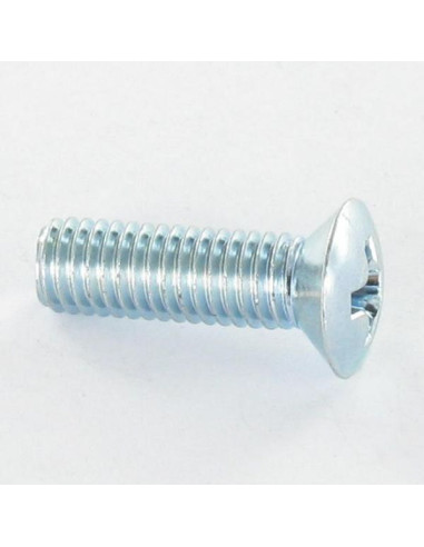 Parafuso de metais cabeça fresada de panela Pozi M5X50 Aço zinco branco