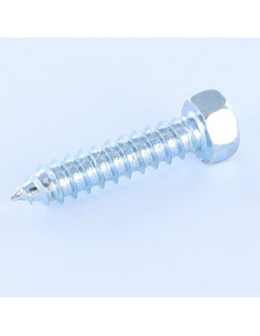 Parafuso de chapa cabeça hexagonal 4,8X13 Aço zinco branco 2