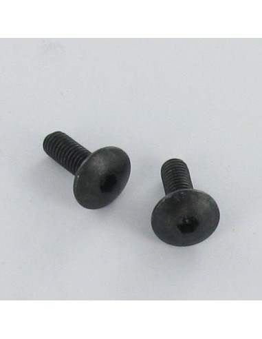 PARAFUSO cabeça de cogumelo chave de 5 M8X16 dentado ABAIXO cabeça diâmetro da cabeça 14 Aço zinco preto