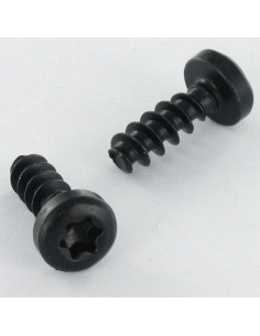 Parfuso de pvc cabeça cilíndrica TORX T10 3X8 Aço zinco preto microparafusos