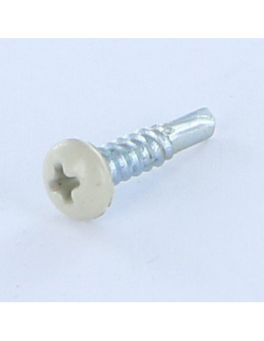 Autoperfurante cabeça cilíndrica panela phillips 2,9 x 13 rede de chapa Aço zinco branco RAL7032 cinzento beje