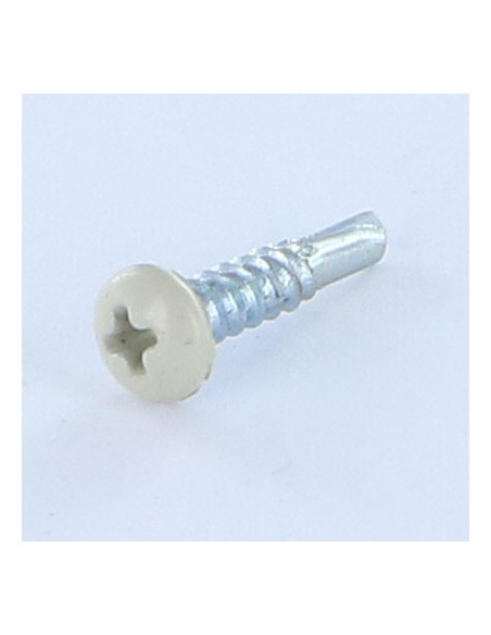 Autoperfurante cabeça cilíndrica panela phillips 2,9 x 13 rede de chapa Aço zinco branco RAL7032 cinzento beje