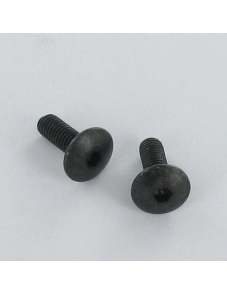 PARAFUSO cabeça de cogumelo chave de 4 M6X16 dentado ABAIXO cabeça Aço zinco preto