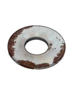 Rondela liso M10X27X2 L Aço zinco branco OXIDADO