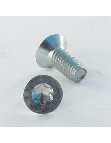 Parafuso autorroscante cabeça fresada M3X30 TORX T10 Aço zinco branco microparafusos
