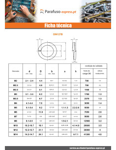 Rondela Arruela para Parafuso M12 Aço zinco branco 2