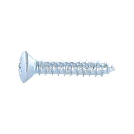 Parafuso de chapa cabeça fresada de panela Phillips 2 4,8X13 Aço zinco branco