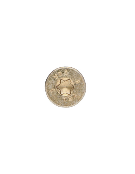 Parafuso de madeira aglomerado VBA3 cabeça fresada dentado 6X220 roscado sobre 84 TORX T30 Dicromato