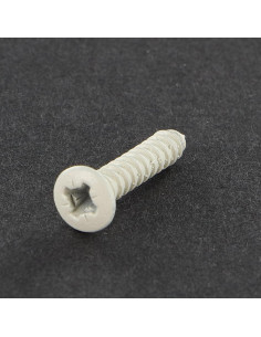 Parafuso de chapa cabeça fresada de panela Pozi 2,9X16 Aço zinco branco lacado a branco R9003