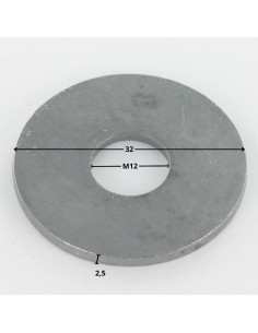 Rondela liso M12X32X2,5 L forte resistência à corrosão Aço galvanizado a quente 2
