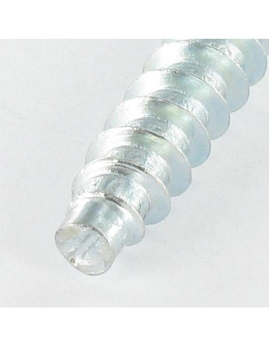 Parafuso autorroscante confirmat cabeça fresada Pozi PZ7 7X50 dentado Aço zinco branco con