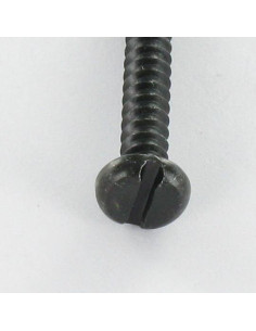Parafuso de chapa cabeça cilíndrica sulcada 3,5 x 25 Aço zinco preto 2