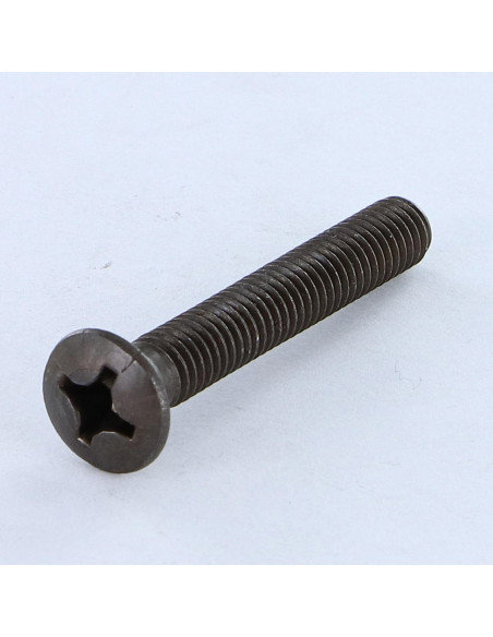 Parafuso de metais cabeça fresada de panela Pozi M5X40 Aço zinco preto