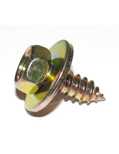 Parafuso de chapa cabeça hexagonal 6,3X16 + Rondela Dicromato