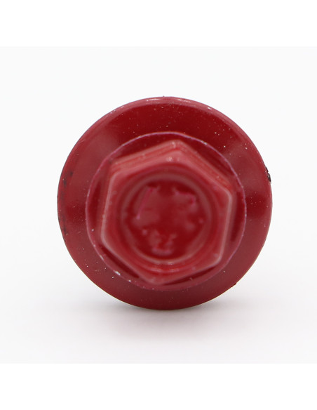 Autoperfurante cabeça hexagonal 4,8X35 RD.EDPM Aço zinco branco RAL3011 vermelho acastanhado