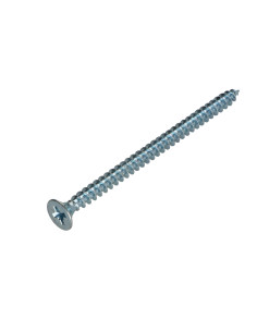 Parafuso de madeira aglomerado cabeça fresada Pozi 5X80 Aço zinco branco