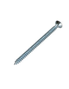Parafuso de madeira aglomerado cabeça fresada Pozi 5X80 Aço zinco branco 2