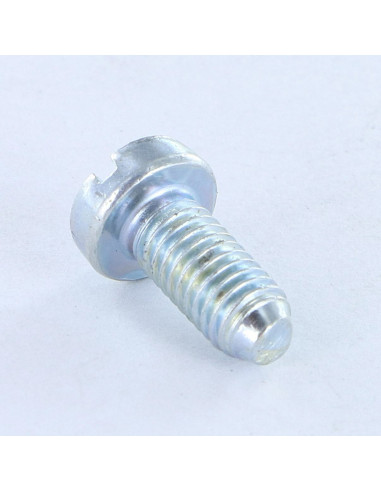 Parafuso de metais cabeça cilíndrica larga sulcada M5X12 PA Aço zinco branco