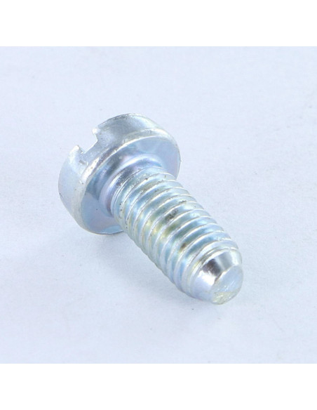 Parafuso de metais cabeça cilíndrica larga sulcada M5X12 PA Aço zinco branco